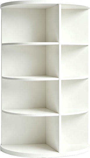 Bibliotecă de Colț Albă 80x30x120cm Bibliotecă de Colț Albă 80x30x120cm