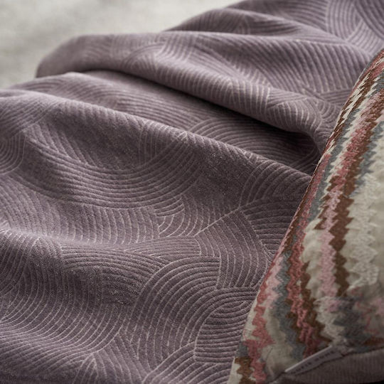 Gofis Home Nimbus Three-Seater Sofa Throw W180xL300cm Arctic Purple