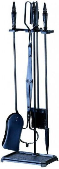 Kraft World Fireplace Tool Set with Black Stand Holder