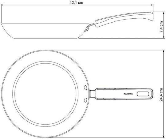 Tramontina Aluminum Pan with Ceramic Coating 24cm