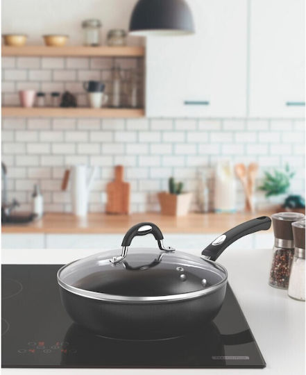 Tramontina Aluminum Pan with Lid with Non-Stick Coating 24cm Tramontina Aluminum Pan with Lid with Non-Stick Coating 24cm
