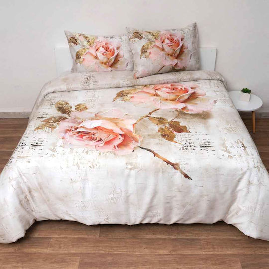 Anna Riska Double Quilt Set 220x240cm Ecru 230 GSM