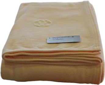 Manterol Casa Nautica Spanish Fleece Blanket Double 220x240 cm Beige