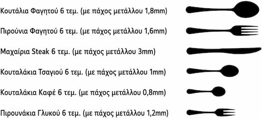 Tramontina 18/10 Stainless Steel Cutlery Set Silver 36 Pieces