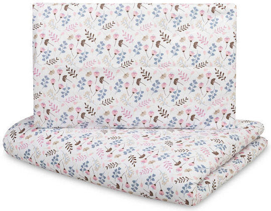 Sensillo Babybettwäsche-Set mit Kissenbezug Rosa 100 x 135 cm