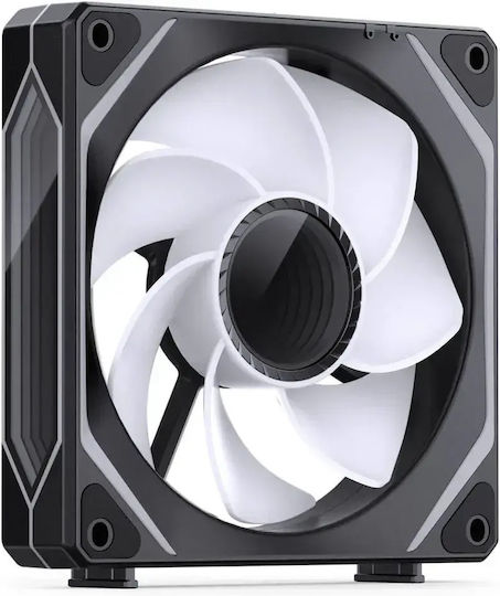 ZL-120BR Umkehrklinge Gehäuselüfter (1800rpm / 58,5cfm) mit ARGB Beleuchtung und Verbindung 4-Pin PWM 3 Stück