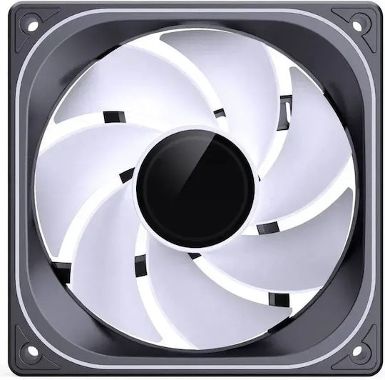 ZB-120BR Umkehrklinge Gehäuselüfter (65,26 cfm) mit ARGB Beleuchtung und Verbindung 4-Pin PWM
