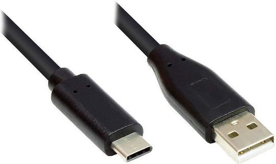 Good Connections USB 2.0 Cable USB-C Male - USB-C / USB-A PD Black 0.5m