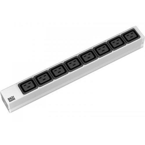 Bachmann 19" 1u Extension Cord 8 X C19; Pdu Basic 1u 230v/50hz