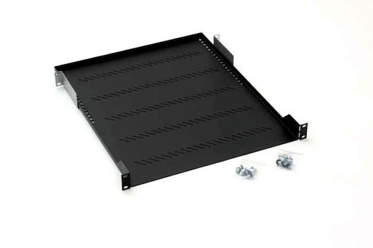 19" Плъзгащ се рафт Дълбочина 650мм Товароносимост 45кг Черен Ral9005