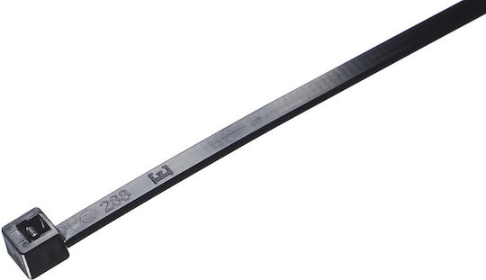 Elematic Πλαστικά Δεματικά Καλωδίων 300mmx7.8mm σε Μαύρο χρώμα (100τμχ) 5326Ε