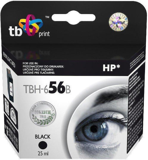 TB Print Compatible Inkjet Printer Ink HP C6656A Black 1pcs
