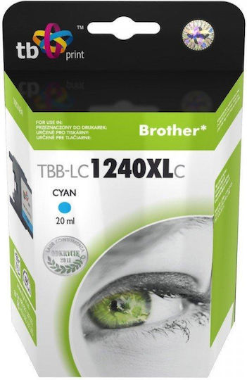 TB Print Compatible Inkjet Printer Ink Brother LC1240XLC 860 Pages 20ml Blue 1 Piece