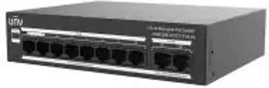 Uniview NSW3000-8T2GT-POE-IN Managed L2 PoE Switch With 8 Ethernet Ports