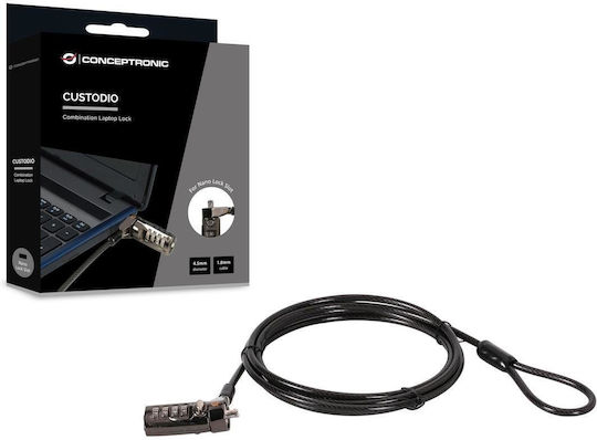 Conceptronic Nbt Nano Laptop-Schloss 1,8m Sw