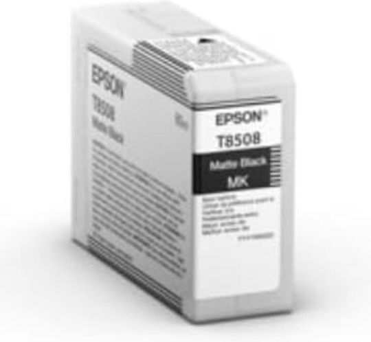 T85080N Γνήσιο Μελάνι Εκτυπωτή InkJet Matte Μαύρο / Μαύρο (C13T85080N)