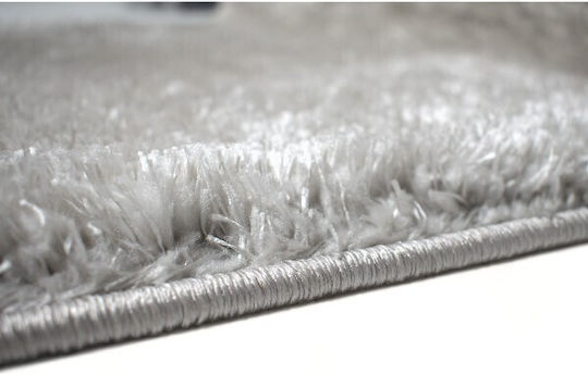 To megalo pazari Shaggy with Width 80cm Furry Light Grey (price per meter)
