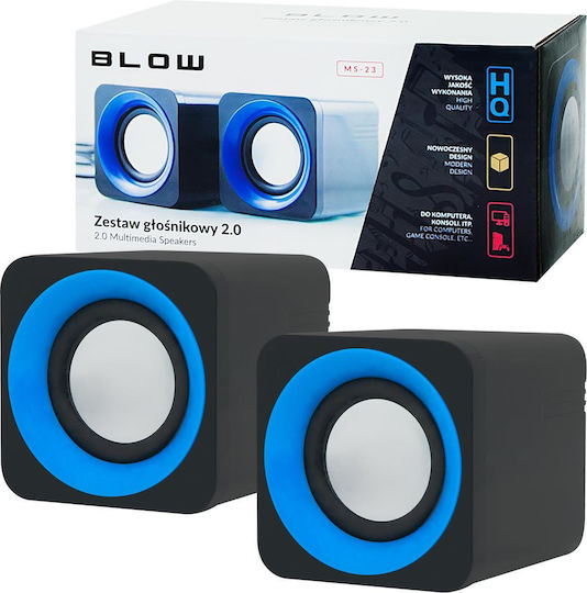 Blow MS-26 Computerlautsprecher 2.1 mit Leistung 6W in Schwarz Farbe