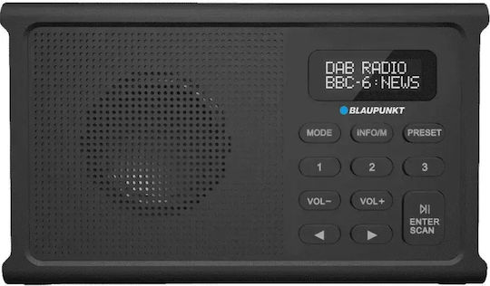 Blaupunkt DR3BK Tragbares DAB-Batterieradio Schwarz