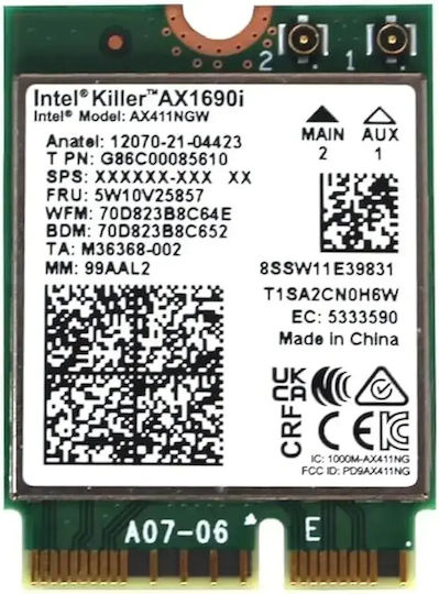 Intel Wi-Fi 6e Ax411 Wlan Internă 2400 Mbit S