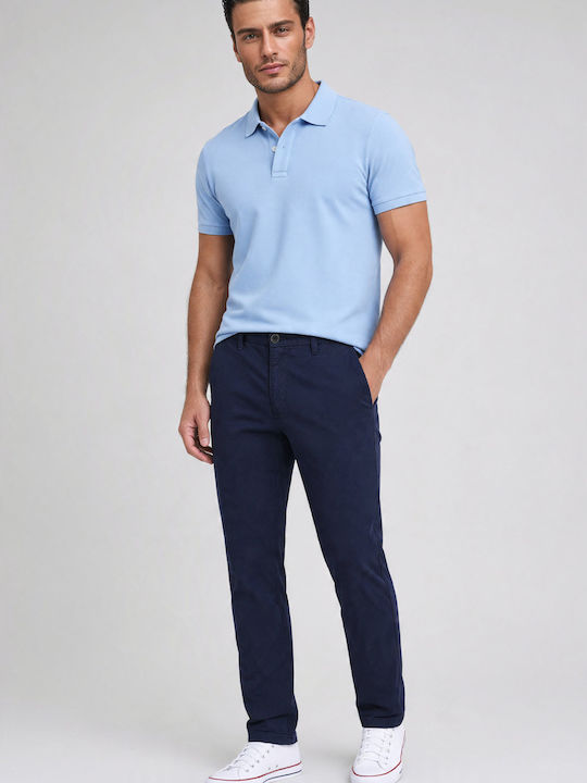 Pantalon De Blugi Pentru Bărbați Slim Straight Fit Albastru