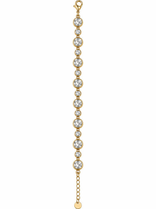 Kingleap Women's Chain Bracelet in Gold-Plated Steel