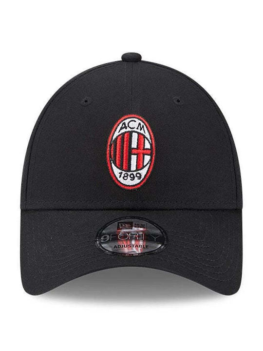 Ac Milan Baseball Cap Core 9forty Black 2025