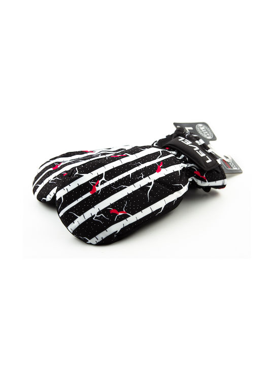 Level Fäustlinge Kinder Ski- und Snowboardhandschuhe Schwarz