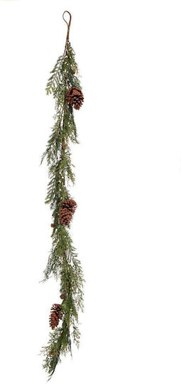 Weihnachtsgirlande aus Kunststoff Grün 180 cm