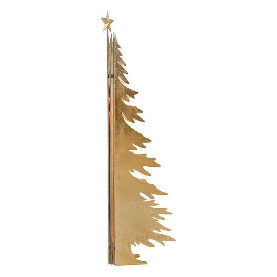 Christmas Decorative Metal Tree 129 cm Gold