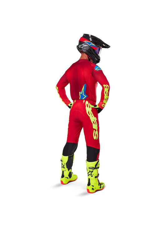 Alpinestars Lange Ärmel Radtrikot Rot