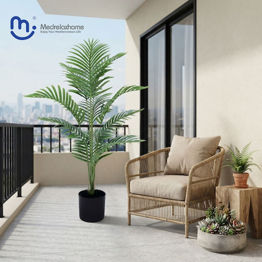 Medrelaxhome Decorative Artificial Palm Tree Plant H140cm