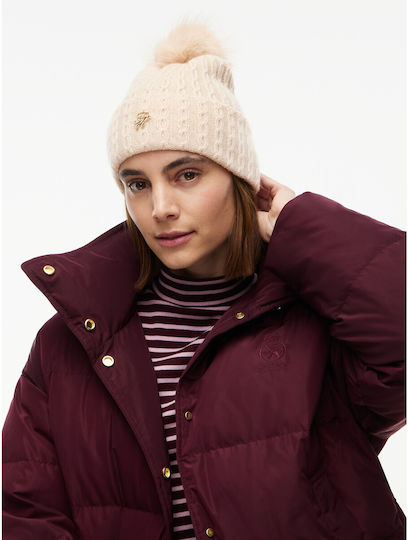 Unisex Strickmütze in Beige