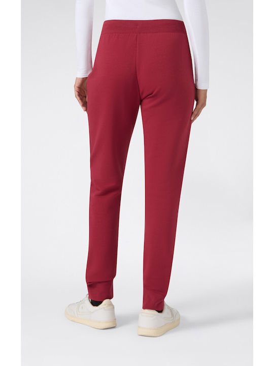 Rib Cuff Sweatpants Bordeaux