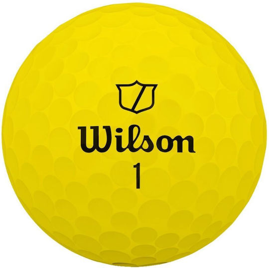 Wilson Triad Golf Ball Yellow 12-balls