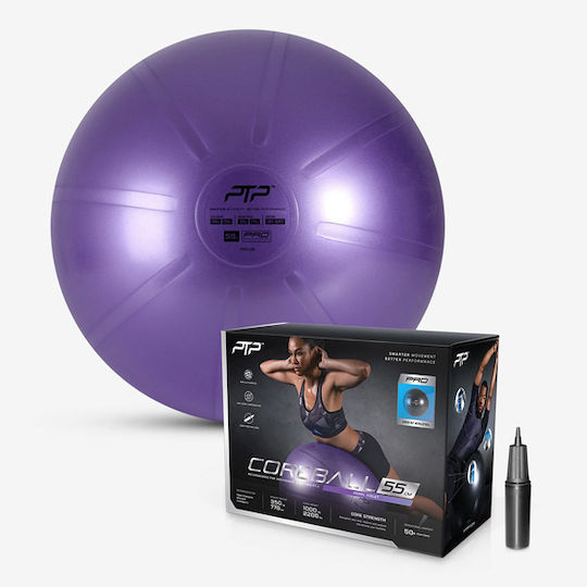 PTP Μπάλα Pilates 55cm σε Μωβ Χρώμα