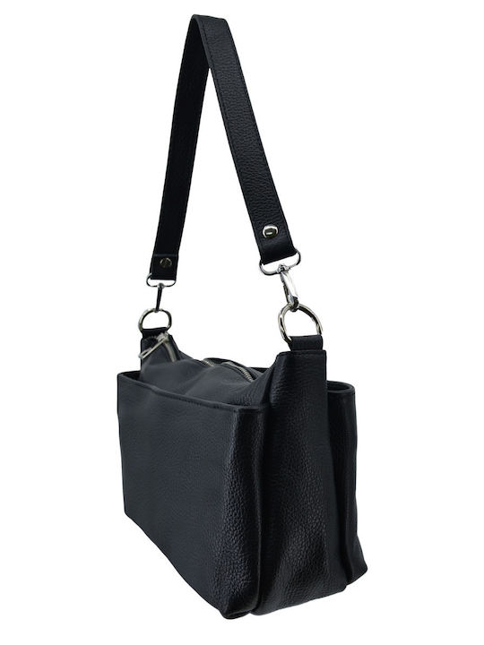 Leather Women's Handbag / Shoulder Bag / Crossbody Bag Black