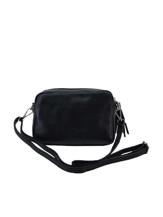 Women's Leather Shoulder / Crossbody Bag Black