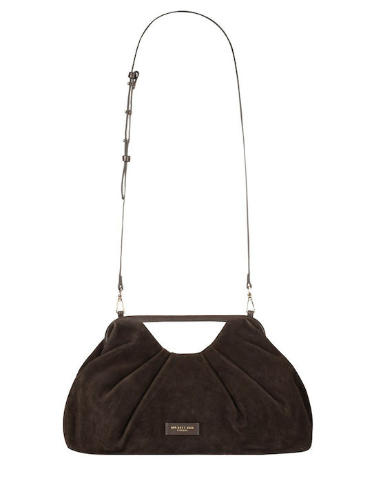 Women's Suede Envelope Bag Brown