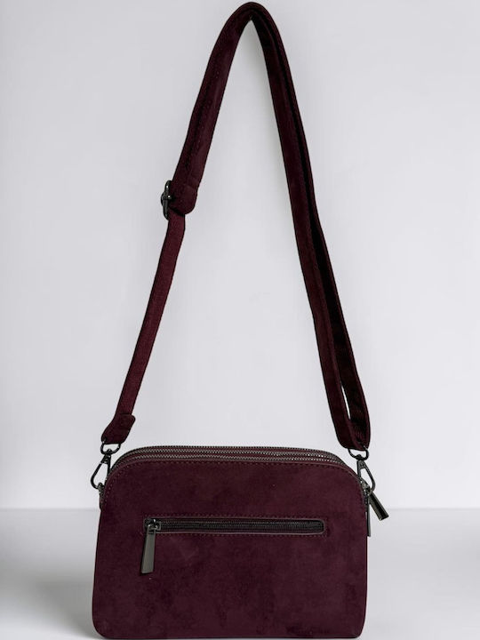 Armonia Women's Crossbody Bag Suede Chocolate