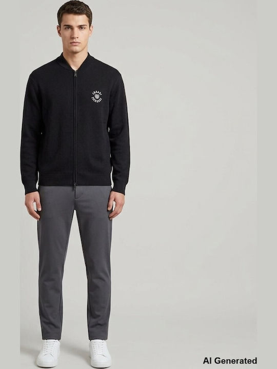 Men's Knitted Jacket Black