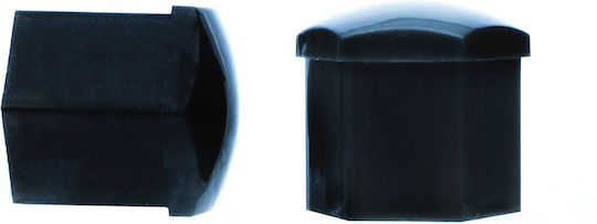 19 Mm Black Bolt Covers 20-piece Set Installation Tool Wheel Protection Caps
