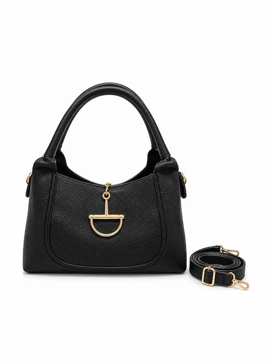Damenhandtasche / Schultertasche Schwarz