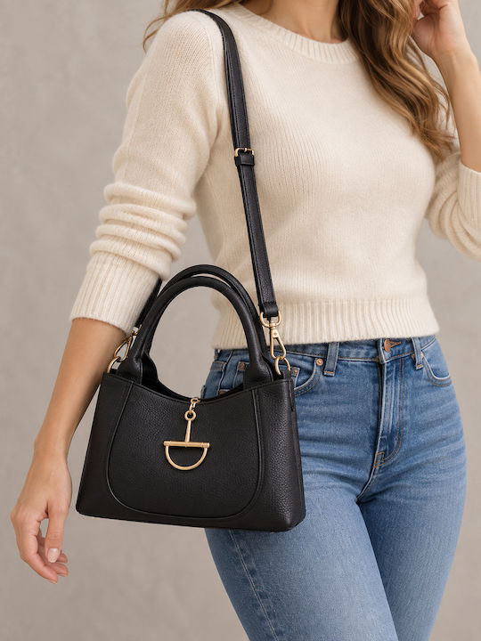 Damenhandtasche / Schultertasche Schwarz