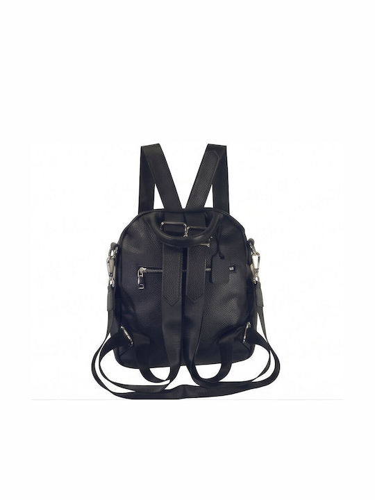 Set Aus Leder Damen Clutch Schwarz