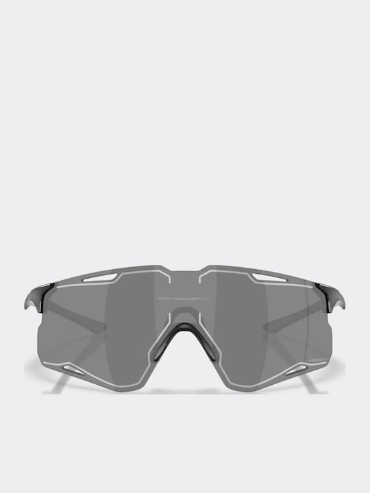 Cybr Unisex Sunglasses with Grey Horn-Rimmed Frame and Grey Lenses