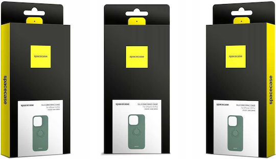 Spacecase Back Cover Σιλικόνης Πράσινο (iPhone 14 Pro)