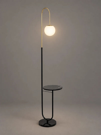 kelvo Floor Lamp H180xL38cm with E27 Bulb Holder Matte Black