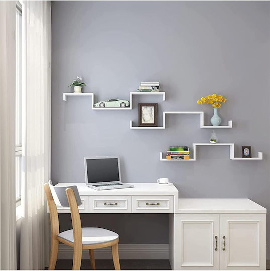 Ράφια White (3τμχ) 40x10x9εκ.