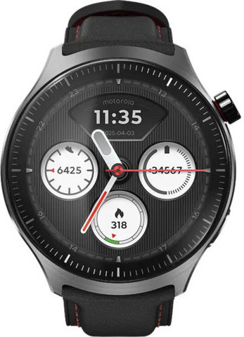 Moto Watch Ultra Stainless Steel 46mm Waterproof with eSIM and Heart Rate Monitor (Gunmetal)